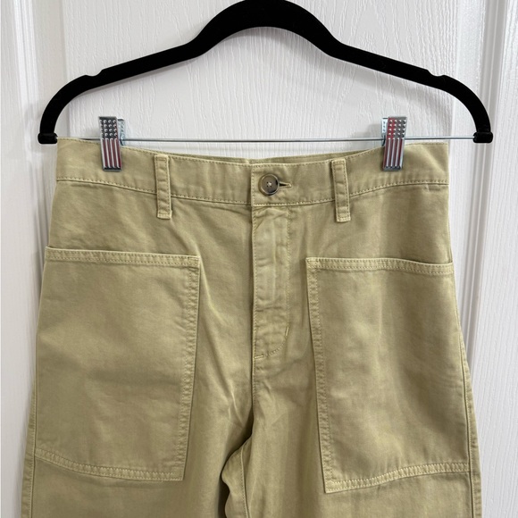 Brylie Sanded Twill Utility Pant Khaki/Beige Women's Size 2 - Picture 5 of 11